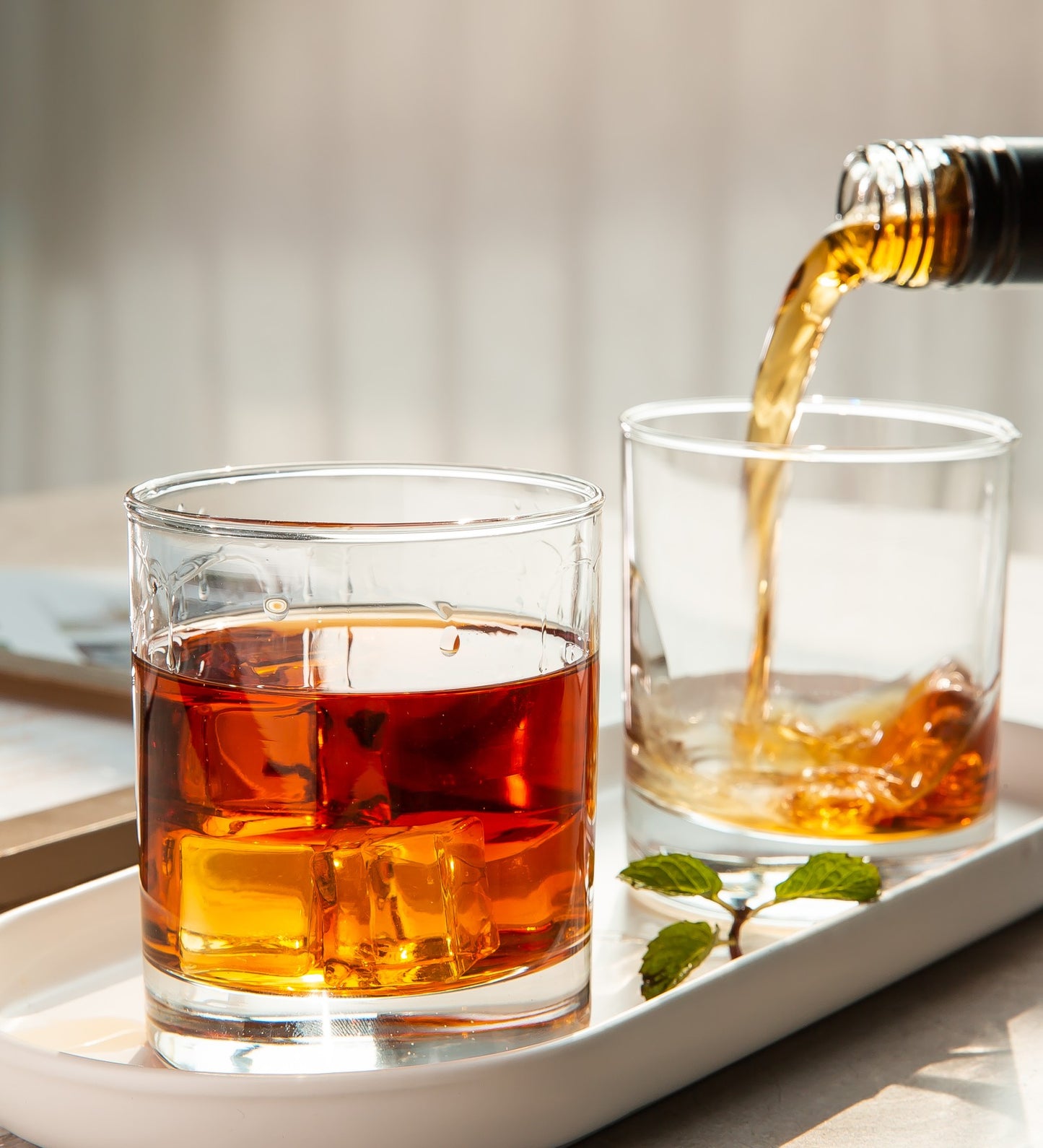 Elegant crystal whiskey glasses for a sophisticated touch to your collection.