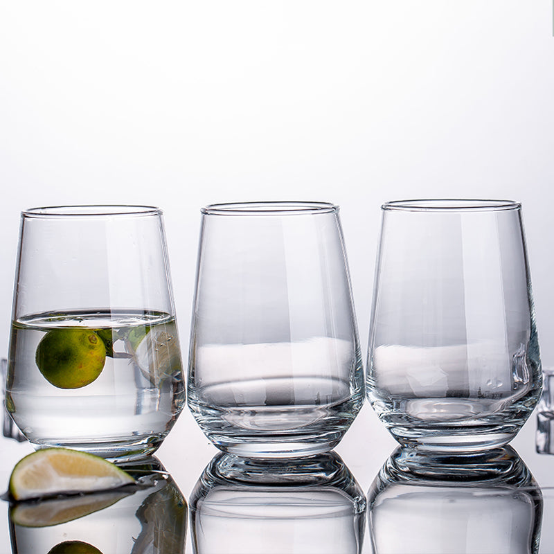 smart"serve" King Highball Glasses – Set of 6 (400ml) | Premium Tall Drinkware for Cocktails, Mocktails, Water & Juices | Elegant Clear Design