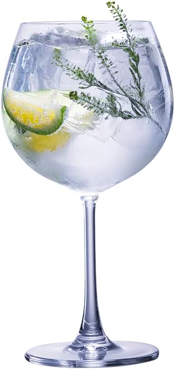 SmartServe Large Gin Goblets Set of 6 – 680ml Balloon Glasses for Gin and Tonic, Cocktails, Wine – Lead-Free, Premium Barware for Home, Parties, and Entertaining