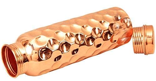 Seamless Hammered Copper Bottle - 500ml