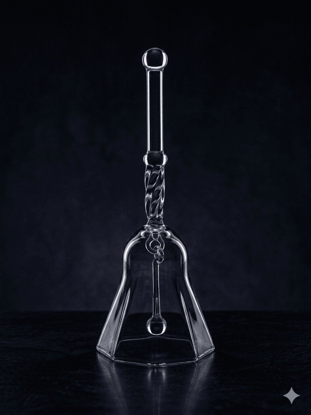 Smart Serve Designer Glass Bell for Pooja, Gifting & Home Décor