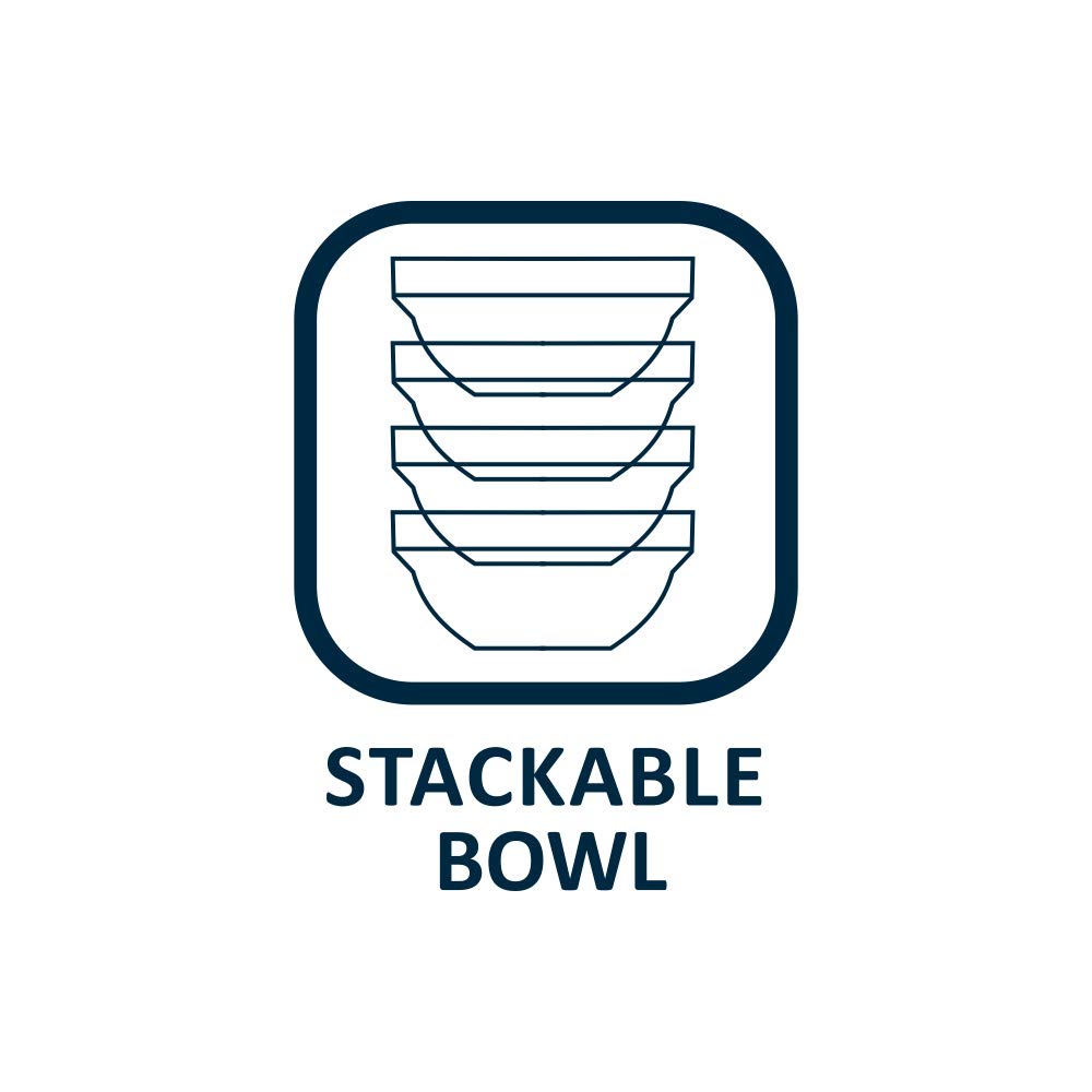 Stackable Chutney Glass Bowls - Set of 6