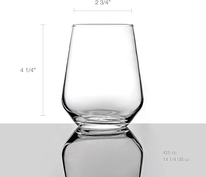 smart"serve" King Highball Glasses – Set of 6 (400ml) | Premium Tall Drinkware for Cocktails, Mocktails, Water & Juices | Elegant Clear Design