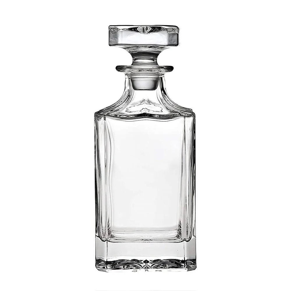 SmartServe Premium Whiskey Decanter 700ml – Lead-Free Decanter for Whisky, Scotch, Liquor, Vodka, Wine or Bourbon | Irish Cut, BPA-Free, Airtight Cap, Silicone Grip, Luxury Set of 1