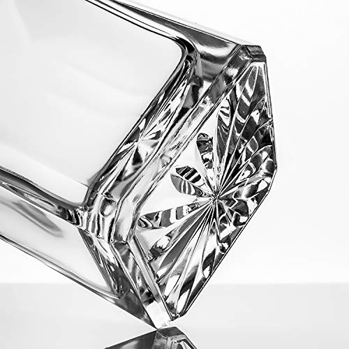 SmartServe Premium Whiskey Decanter 700ml – Lead-Free Decanter for Whisky, Scotch, Liquor, Vodka, Wine or Bourbon | Irish Cut, BPA-Free, Airtight Cap, Silicone Grip, Luxury Set of 1