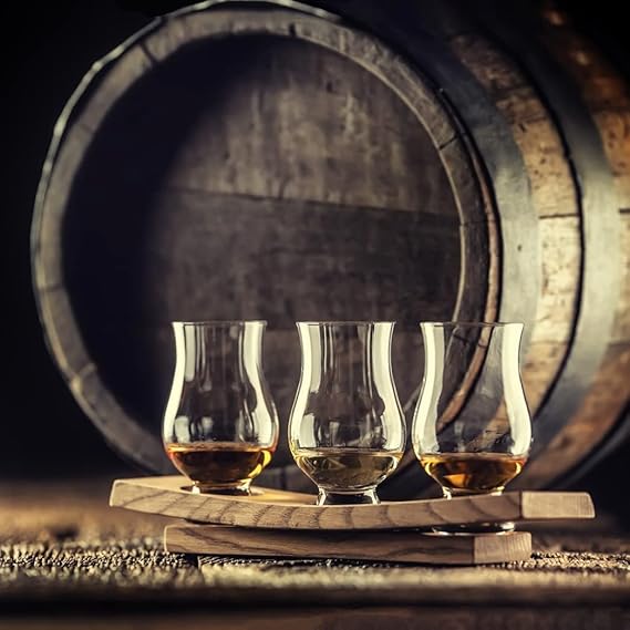 Smartserve Nosing & Tasting Glass – 200ml (Set of 6) | Premium Whiskey, Wine & Spirits Glass | Ideal for Scotch, Bourbon, Cognac, and Liquor Tasting | Elegant Glassware for Home, Bar & Gifting
