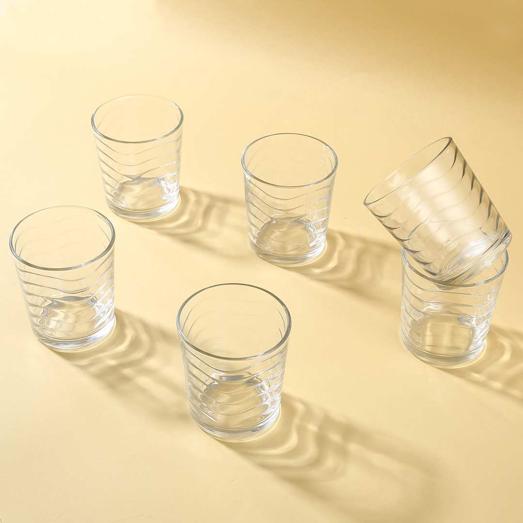Kyma Whiskey Glass Set presented against a contemporary backdrop.