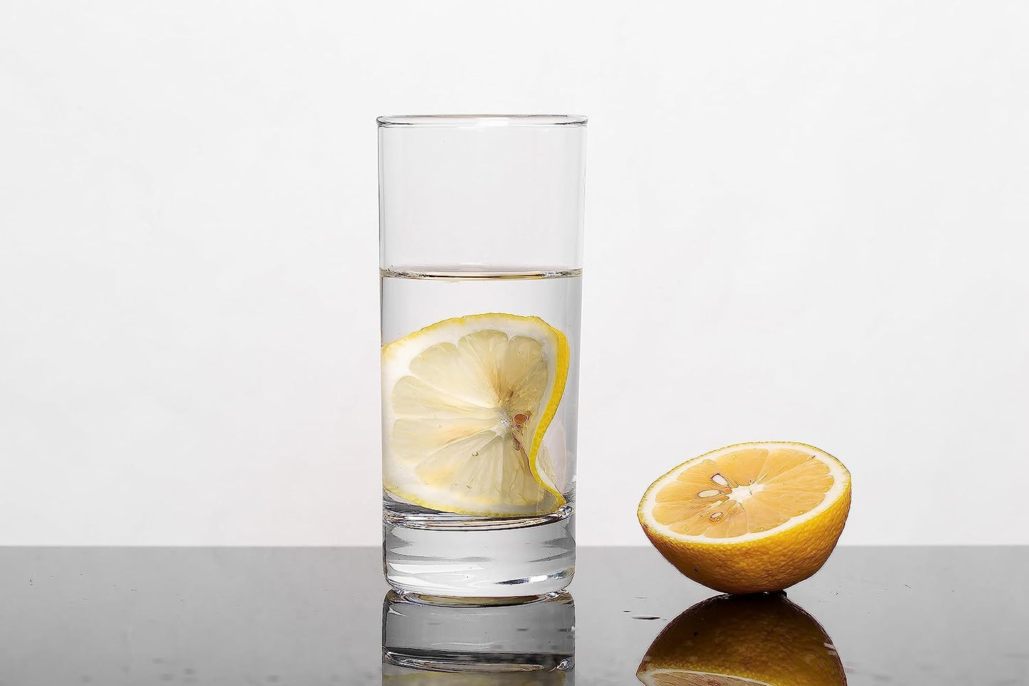 Close-up of crystal glassware with ergonomic design