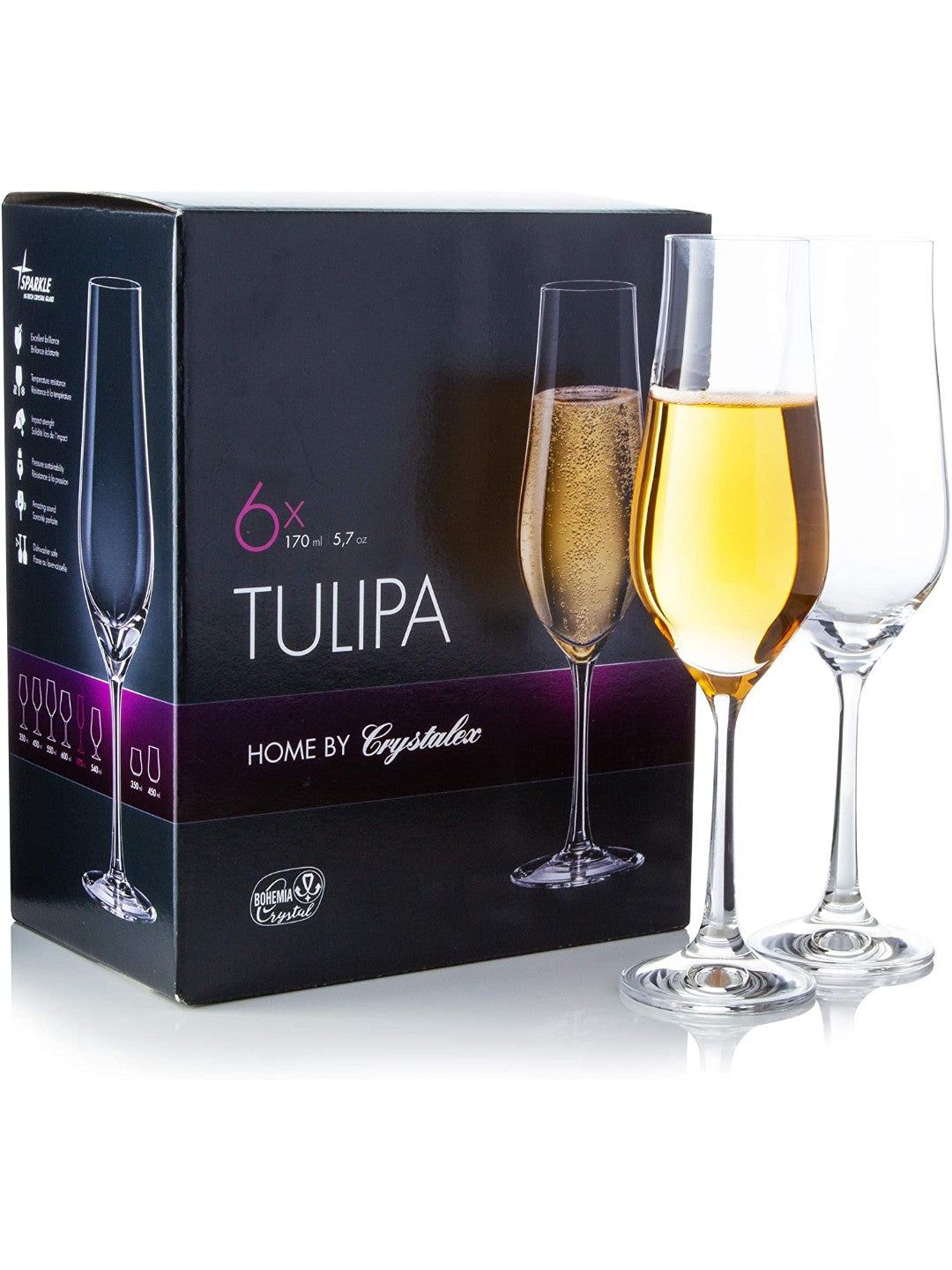 Refined flute design for luxurious celebrations