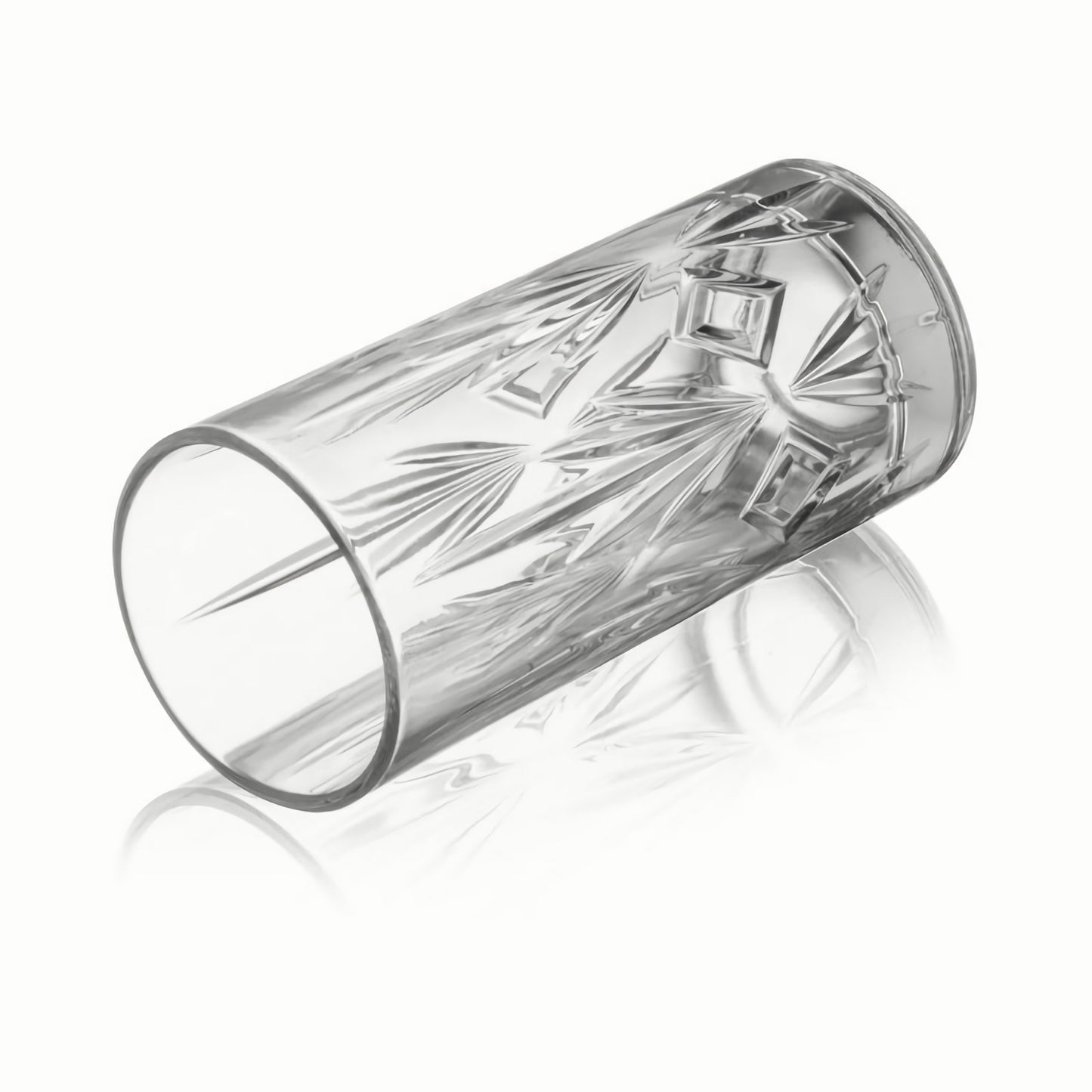 Empty highball glasses waiting to be filled with your favorite drinks.