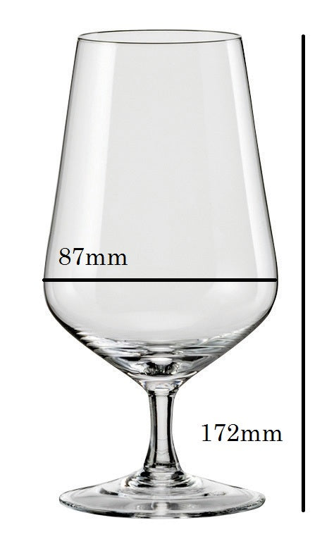 Dimensions of a premium Crystal Beer Glass - Ultimate drinking pleasure in every sip.