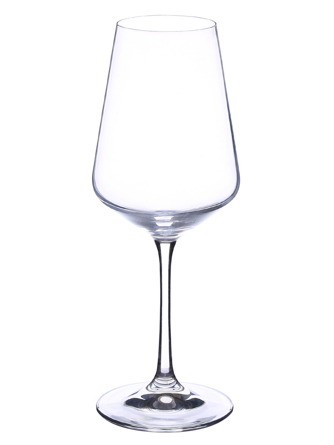 Refined crystal wine glass ideal for wine tastings
