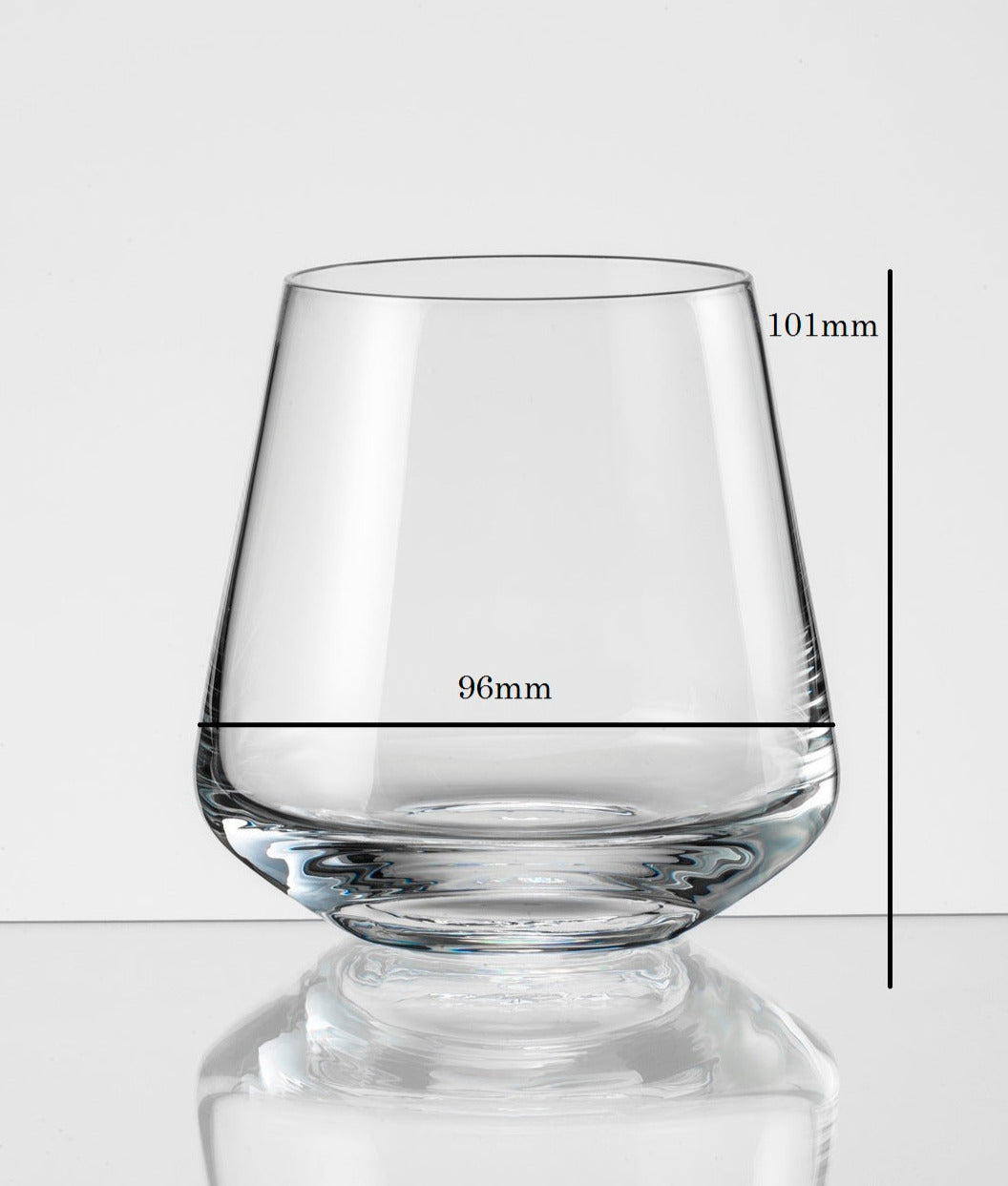 Dimensons fo the whiskey glass