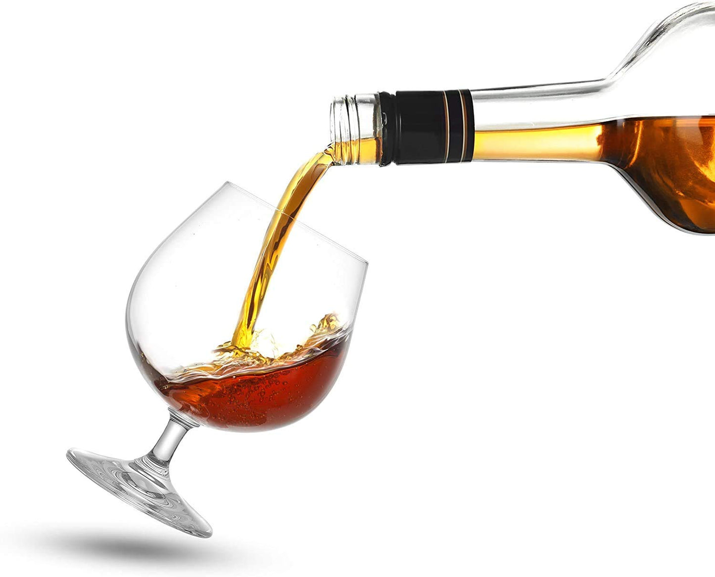 Close-up of Royal Brandy Glass showing rounded shape.