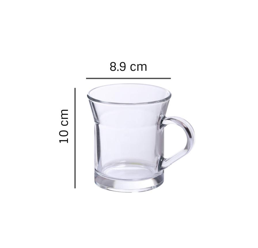 Miami Glass Coffee/Tea Mug Set