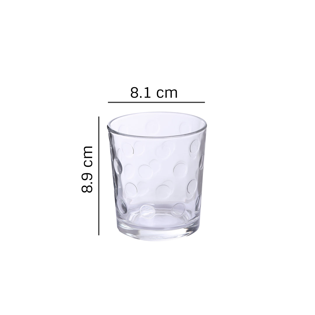 Uniglass Pop Whiskey Glass Set, 285 ML