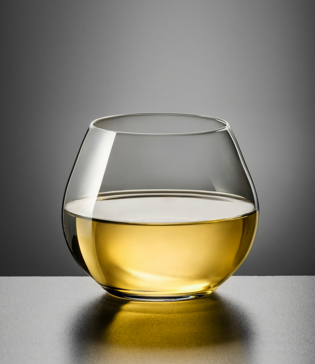 Modern stemless glasses showcasing elegant design