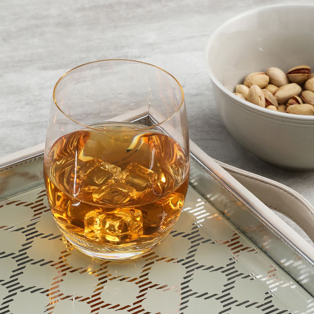 Classic cut crystal whiskey glass perfect for fine spirits