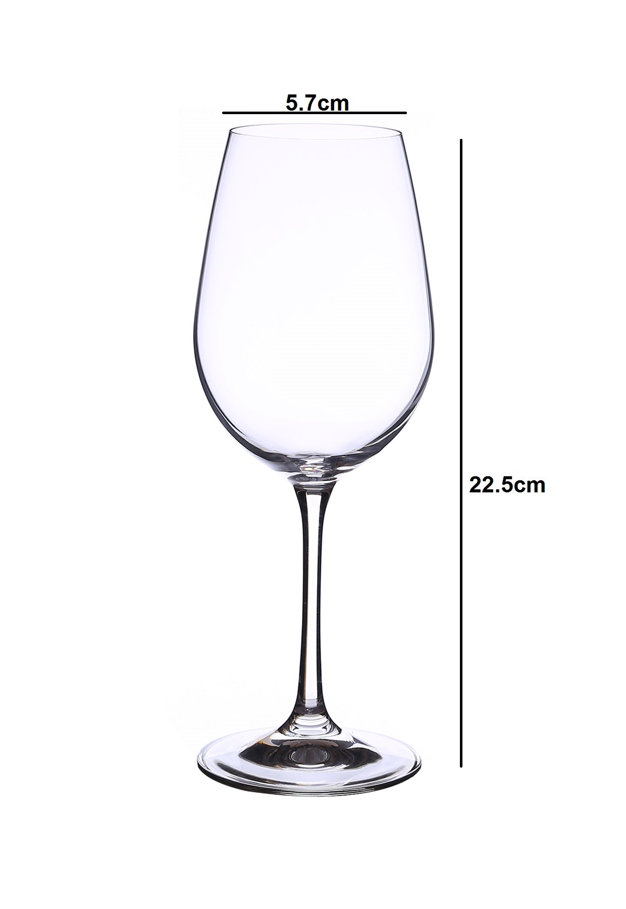 Dimensions of a Crystal wine glasses perfect for formal and casual gatherings