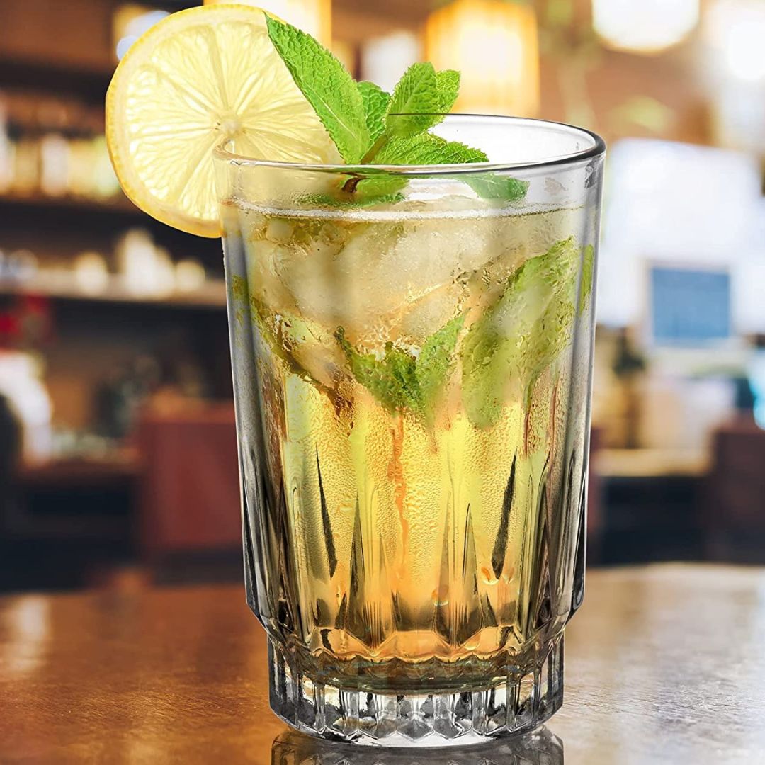 Uniglass Olympus Cocktail/Water/Juice/Vodka/Beer/Mocktail Glass Set (265ml, Transparent) Set of 6