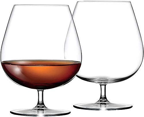 Pair of Royal Brandy Glasses on display.