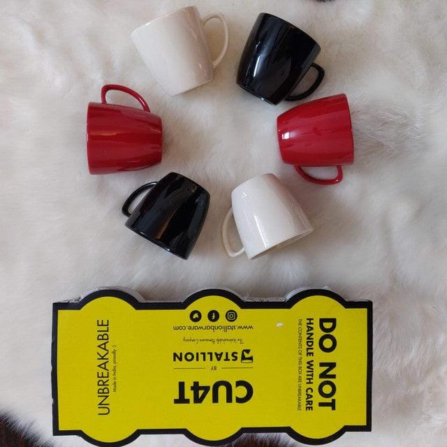 Stallion Barware Polycarbonate Unbreakable Tea Cups (Timeless Hollywood, 150 ml) - Set of 6 | Tea Cups