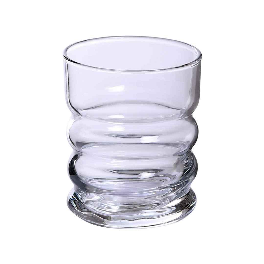 Close-up of the lead-free crystal in the Twist Whiskey Glass.
