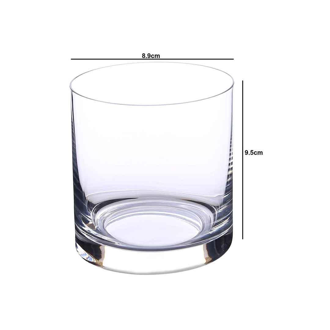 Dimensions of Crystal whiskey glass perfect for fine spirits and mixed cocktails
