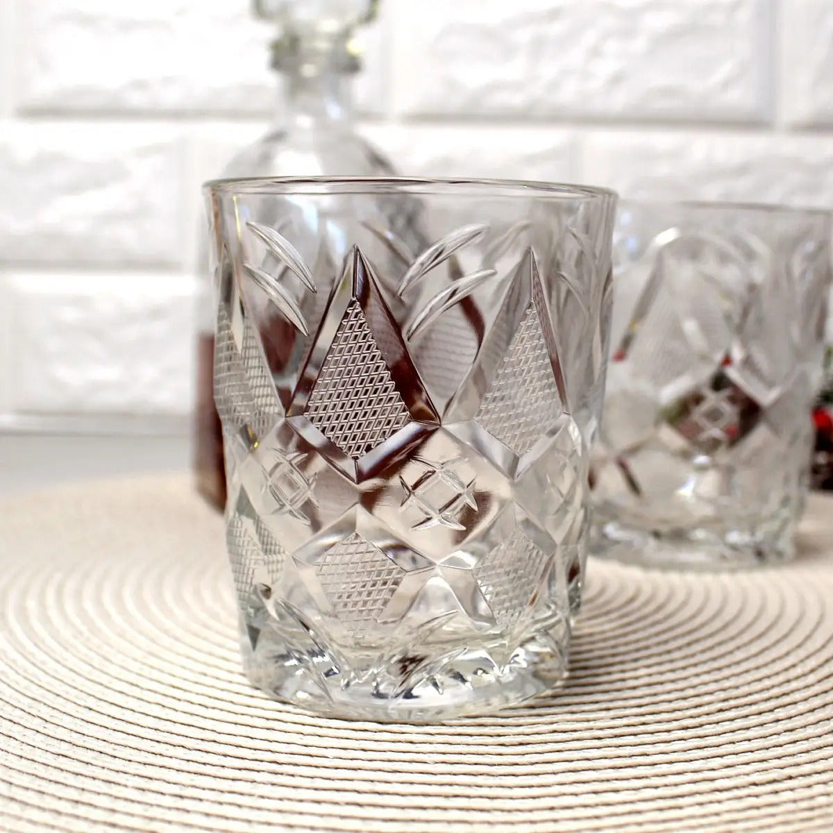 Status Imported Whiskey Glass featuring elegant imported crystal.