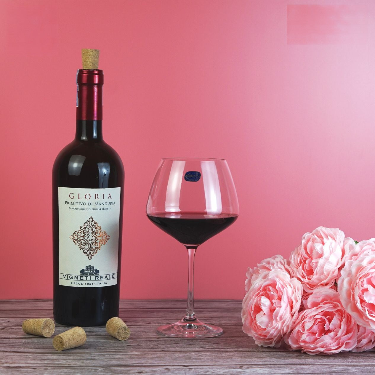 Majestic wine glass designed for enhancing wine flavors