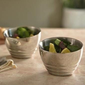 Ribbed Nut Bowl Set of 2 - Arttdinox | Bowl
