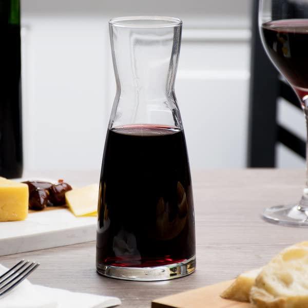 Uniglass Ossa Pitcher/Carafe/Water/Milk/Juice/Cocktail/Wine/Whiskey Decanter Glass Set, 250 ml, Set of 2, Transparent | Decanter