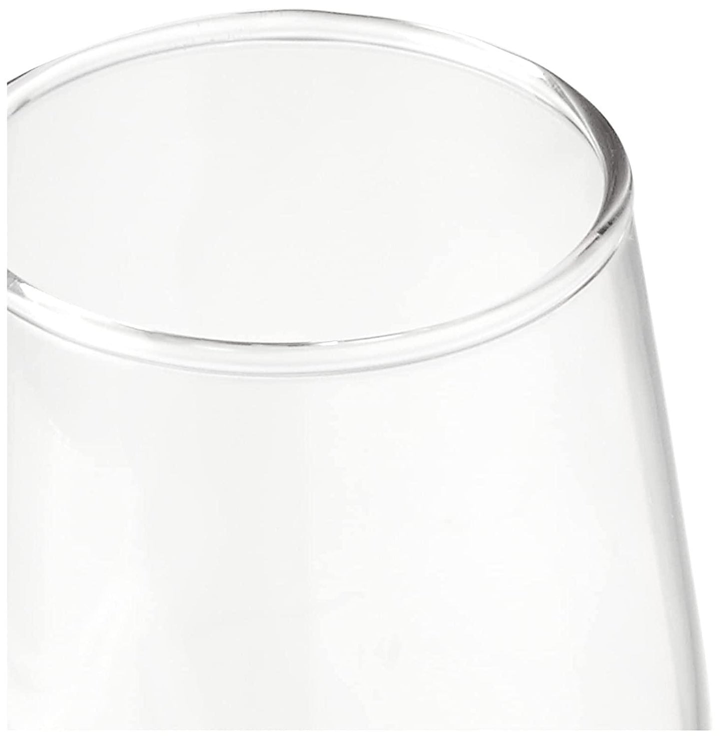 High-quality crystal glassware with delicate, slender stem