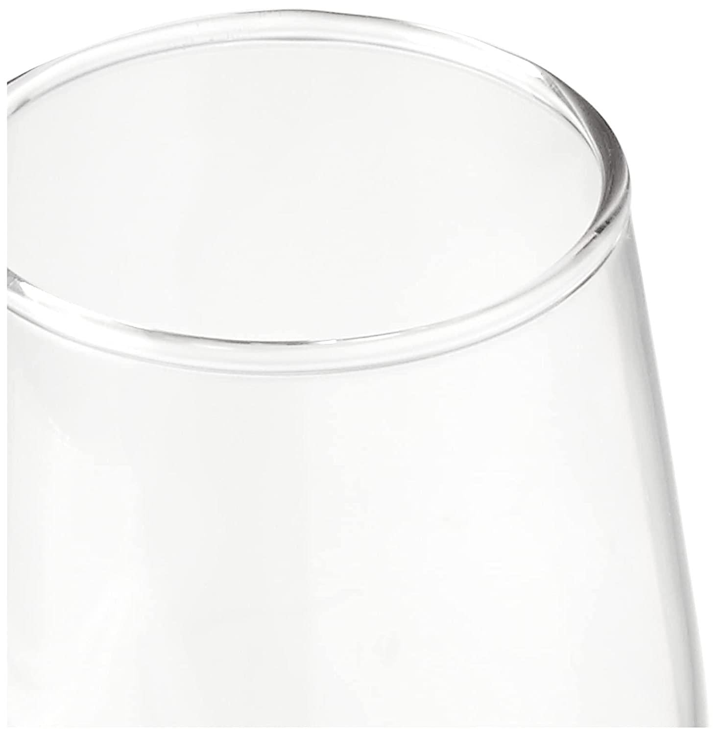 High-quality crystal glassware with delicate, slender stem