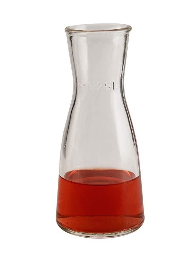 Uniglass Ossa Pitcher/Carafe/Water/Milk/Juice/Cocktail/Wine/Whiskey Decanter Glass Set, 250 ml, Set of 2, Transparent | Decanter