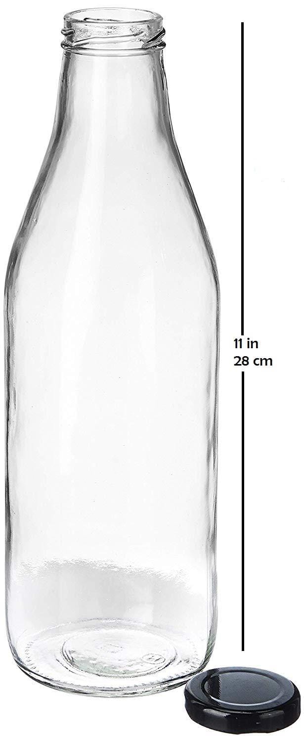 Glass Bottle with lid - Smartserve 1000 ML Set of 6 pcs / Set of 4 pcs | Bottle