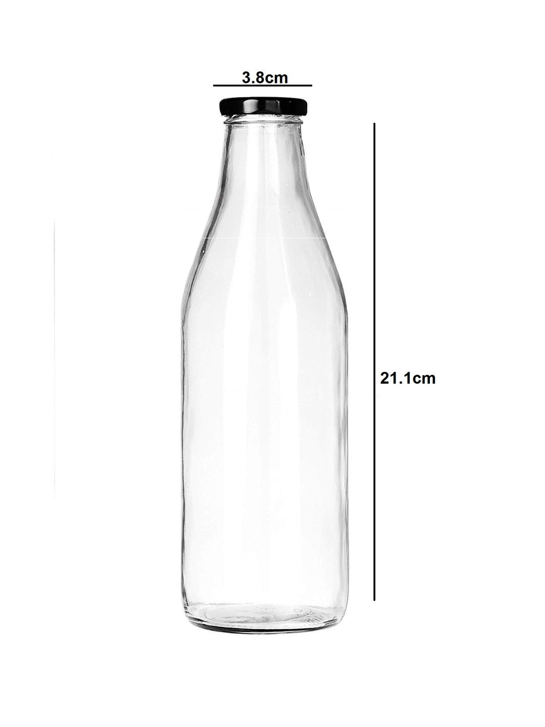 Glass Bottle with Lid Set