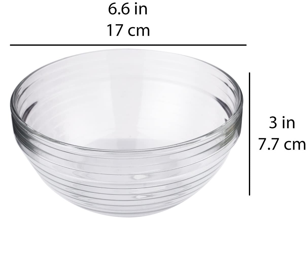 Kyklos Stackable Glass Bowl Set - 170mm (Set of 3)