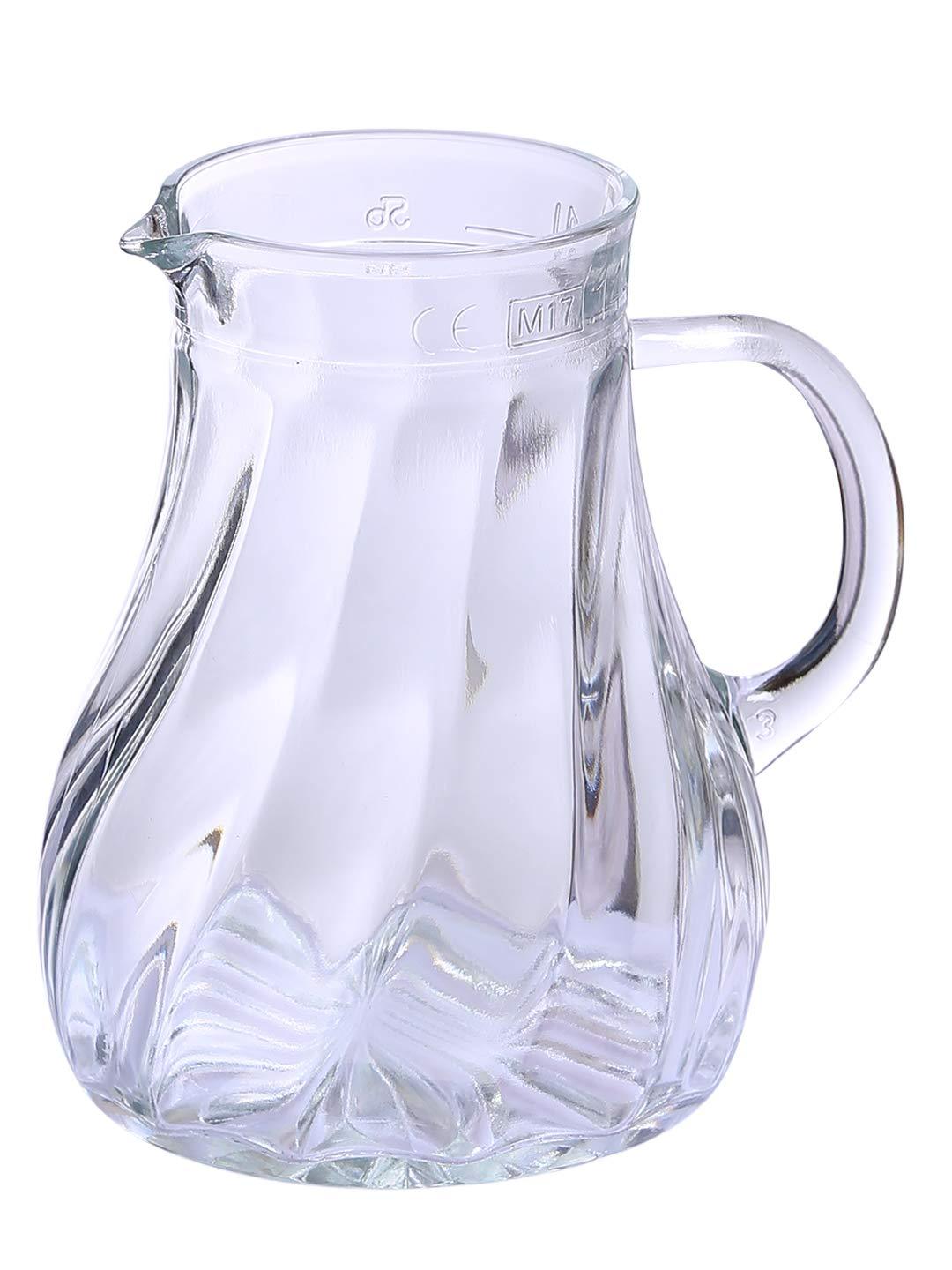 Lead-free 500ml glass jug set for home and office use.
