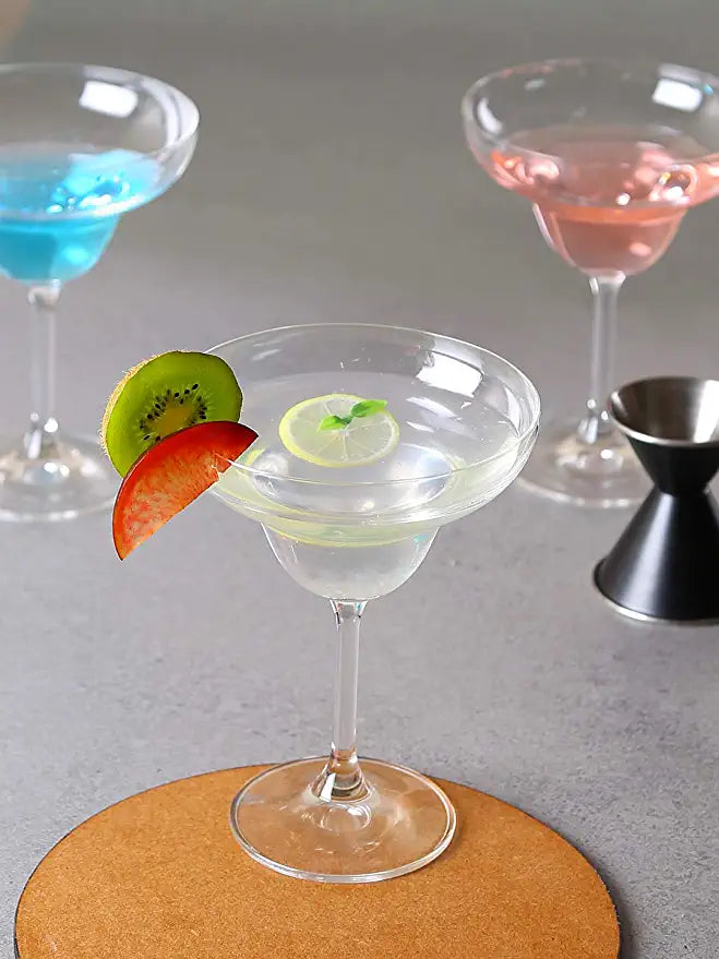 Bohemia Crystal Bar Cocktail/Martini/Margarita Glass Set, 350ml, Set of 6