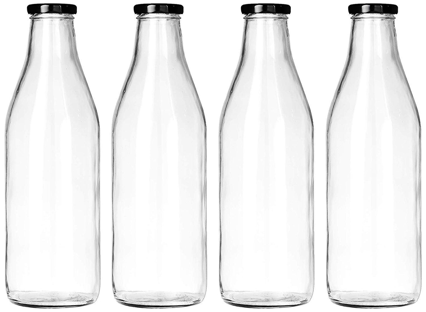 Glass Bottle with Lid Set