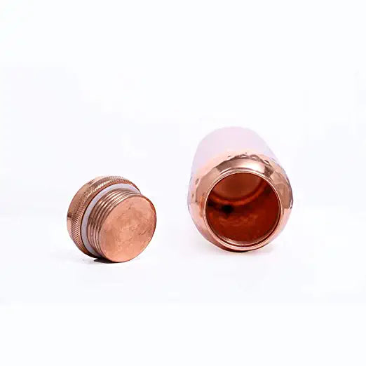 SmartServe Hammered Copper Water Bottle, 450ml, Set of 1