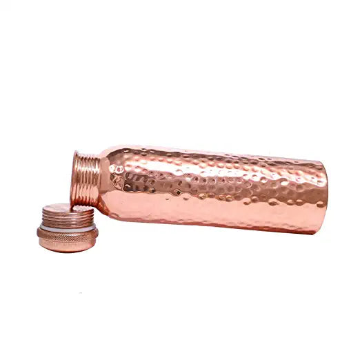SmartServe Hammered Copper Water Bottle, 450ml, Set of 1