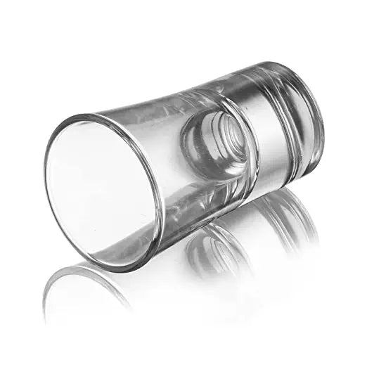 Side view showing the sleek design of Cheerio Glass