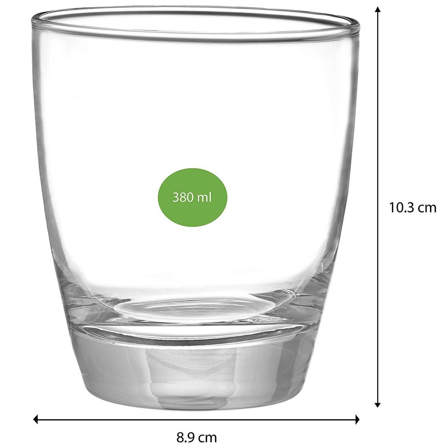 Uniglass Viv Whisky glass 380ml set of 6 pcs | Whiskey glass