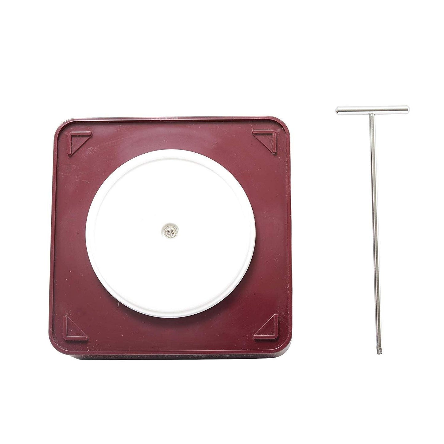 JVS Revolving Organiser Treo Jars Mahogany, 310 ml , Multicolour, 4 jars-1 stand-1 handle | Jars & Containers