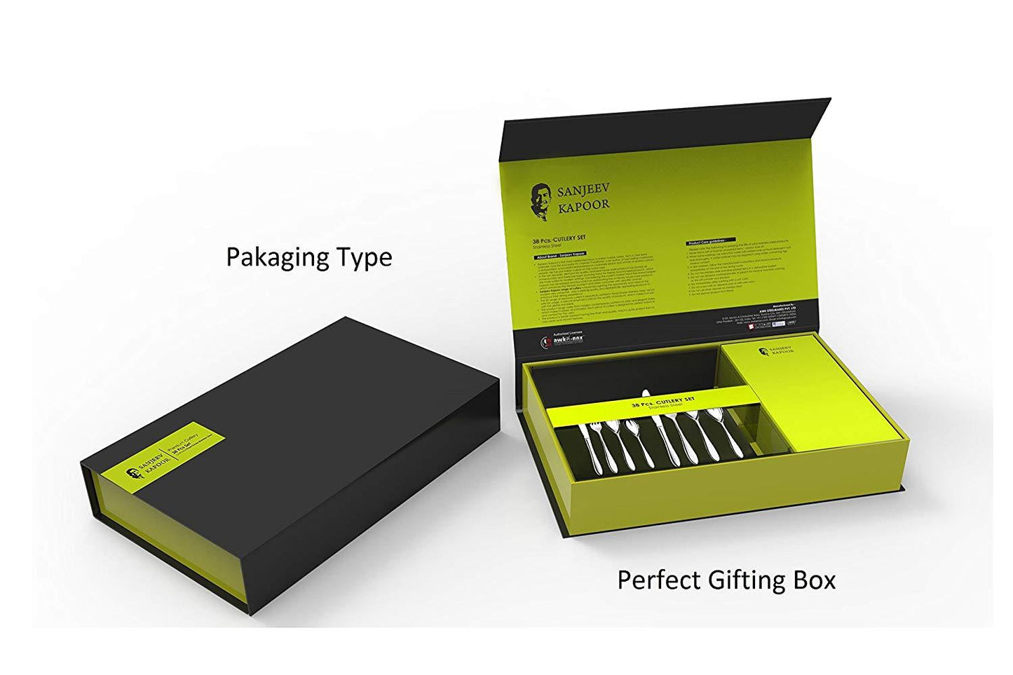 Sanjeev Kapoor Delton Stainless Steel Cutlery Set, 38-Pieces | Cutlery Set