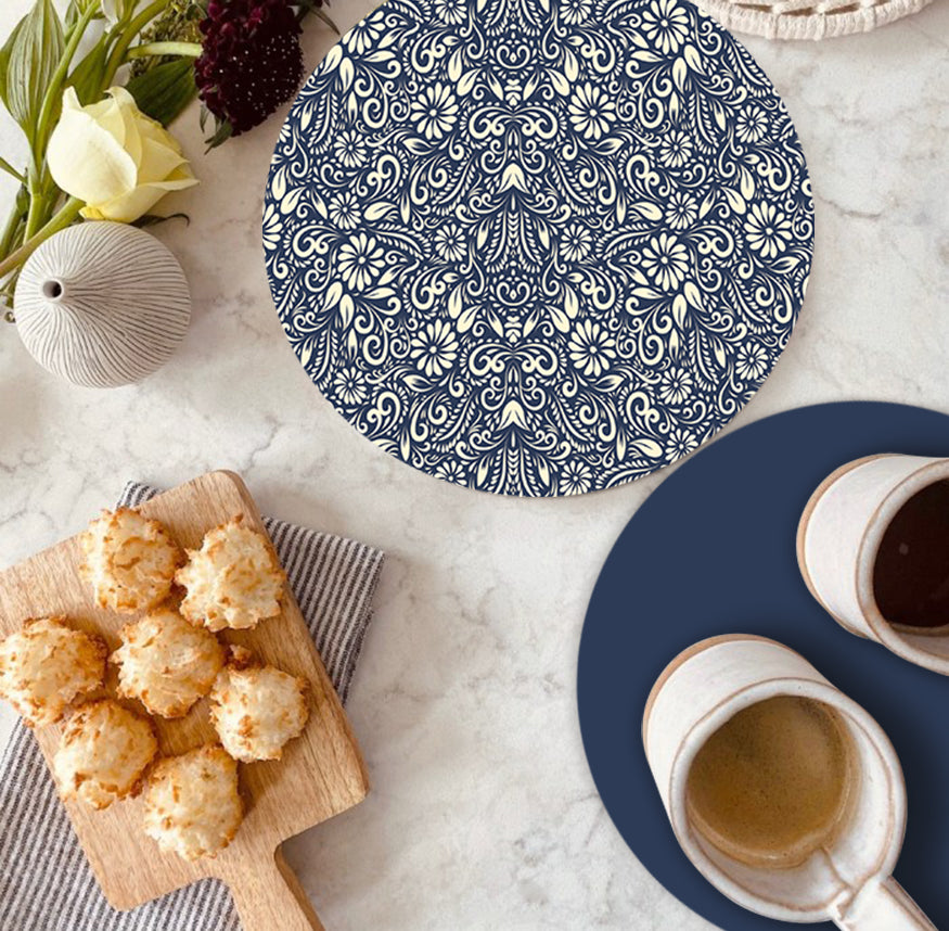 Smartserve Round Trivet Placemats 9 x 9 Inch, D38
