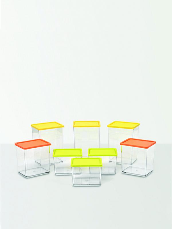 JVS Foodgrade Transparent Container 8 Pcs | Kitchen Storage