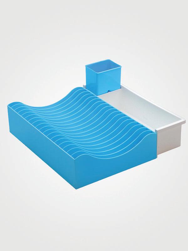 JVS Waves Extendable Dish Drainer - Blue | Kitchen Storage